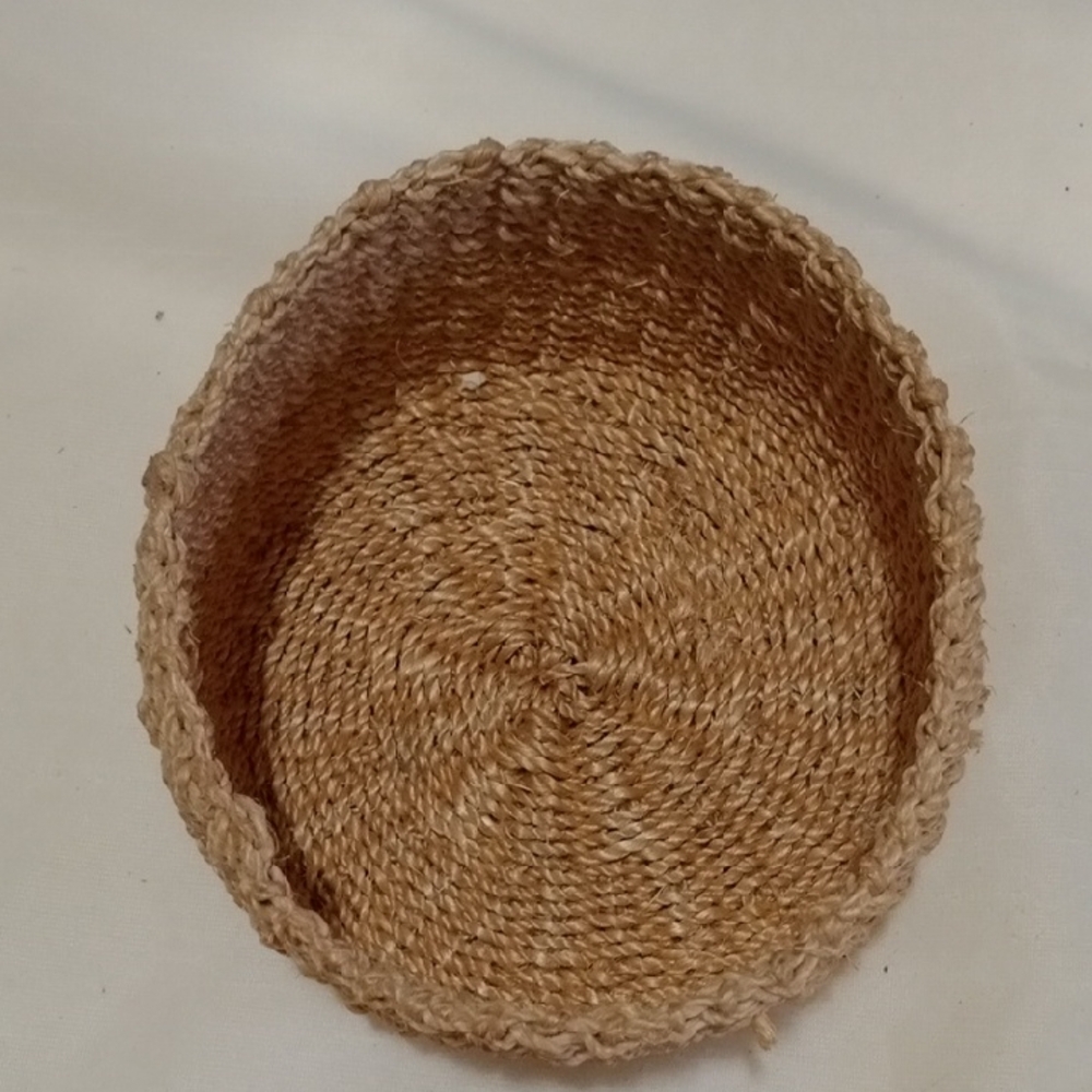 Vintage Handwoven Natural Basket